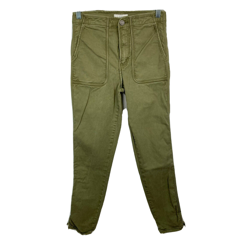 Joie Pants Womens Sz 26‎ Olive Green Khaki Cotton Stretch Denim Skinny